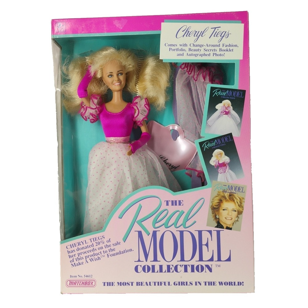 Vintage NIB Matchbox‎ 1989 The Real Model Collection Cheryl Tiegs Doll #54612